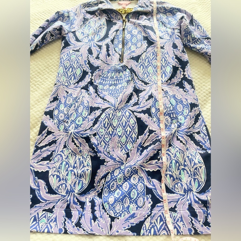 NWOT Lilly Pulitzer UPF 50+ Skipper Dress Lilac Verben Pop Up Coco Safari - Picture 7 of 7